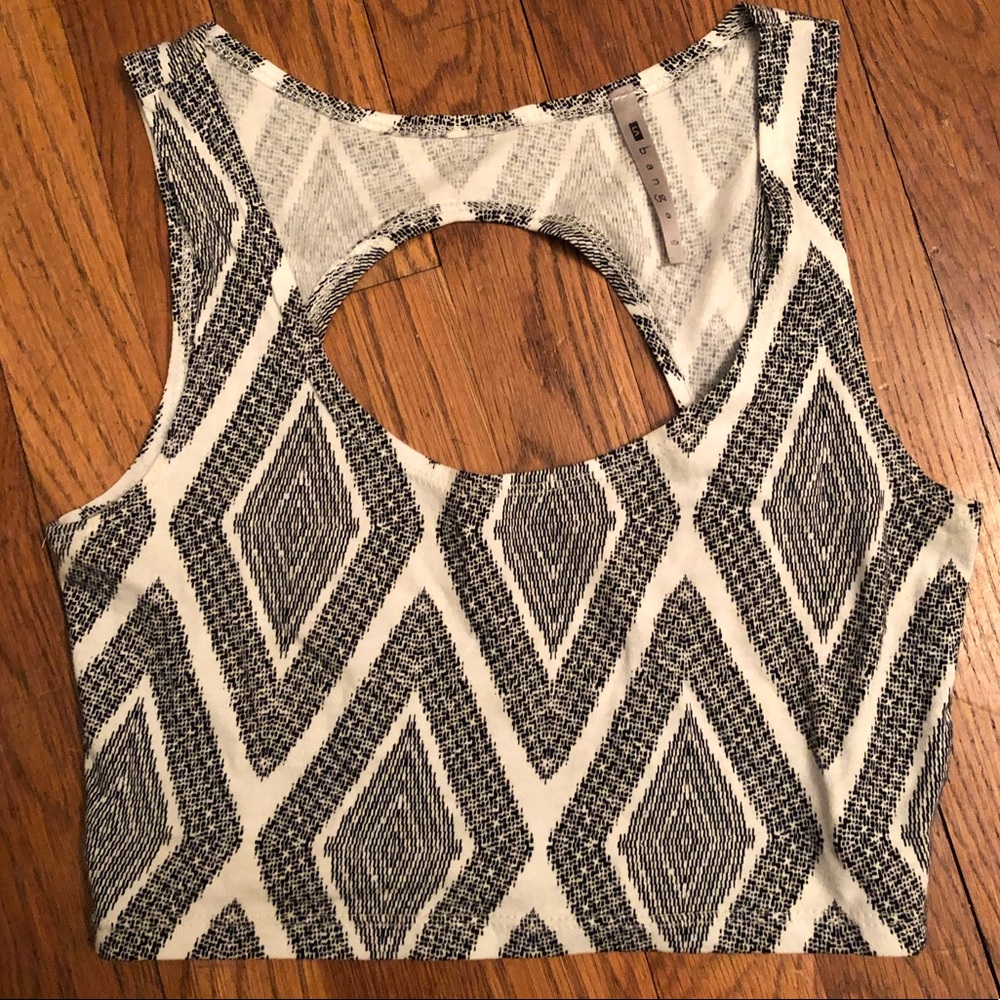 Open Back Crop Top